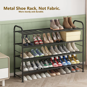 LINZINAR long 4-tier in entryway showing versatile storage solution.