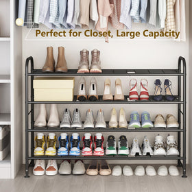 LINZINAR long 4-tier iron construction highlights durability for daily use.