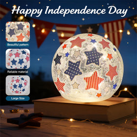 Liooty cracked-glass ball night light is portable for anywhere