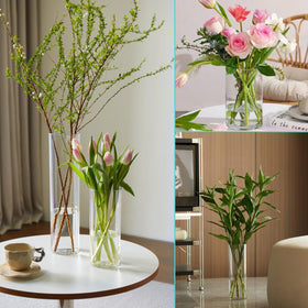 Liotww wedding centerpiece vase set demonstrates versatile, shatterproof design.