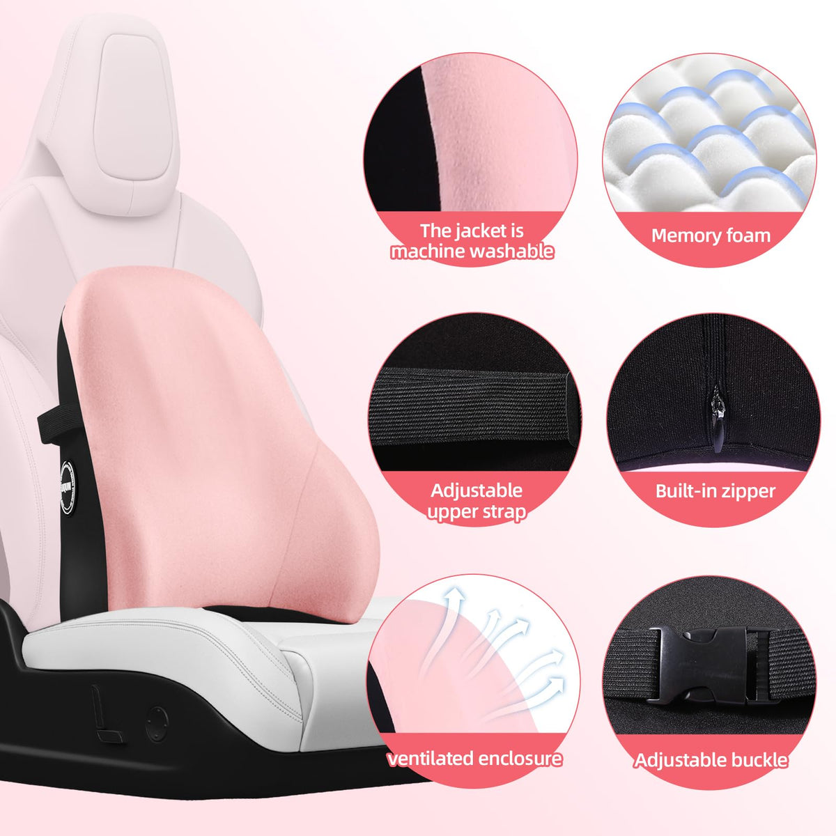 LIQUN lumbar support pillow remains durable under long-term use.
