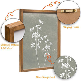 Liswit easy-to-hang wall art includes screws for simple setup.
