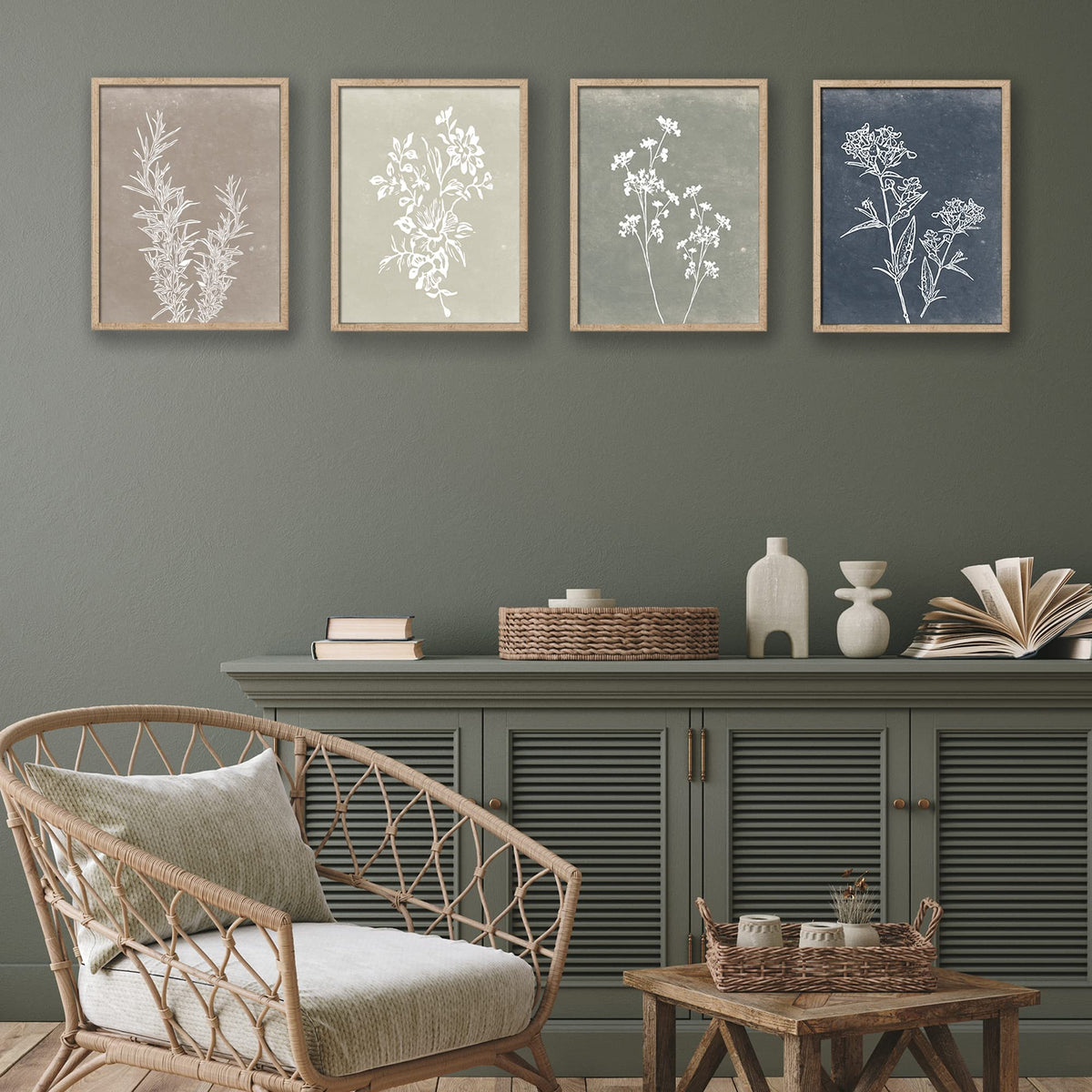 Liswit soft beige-green-blue tones evoke calm, nature-inspired style.