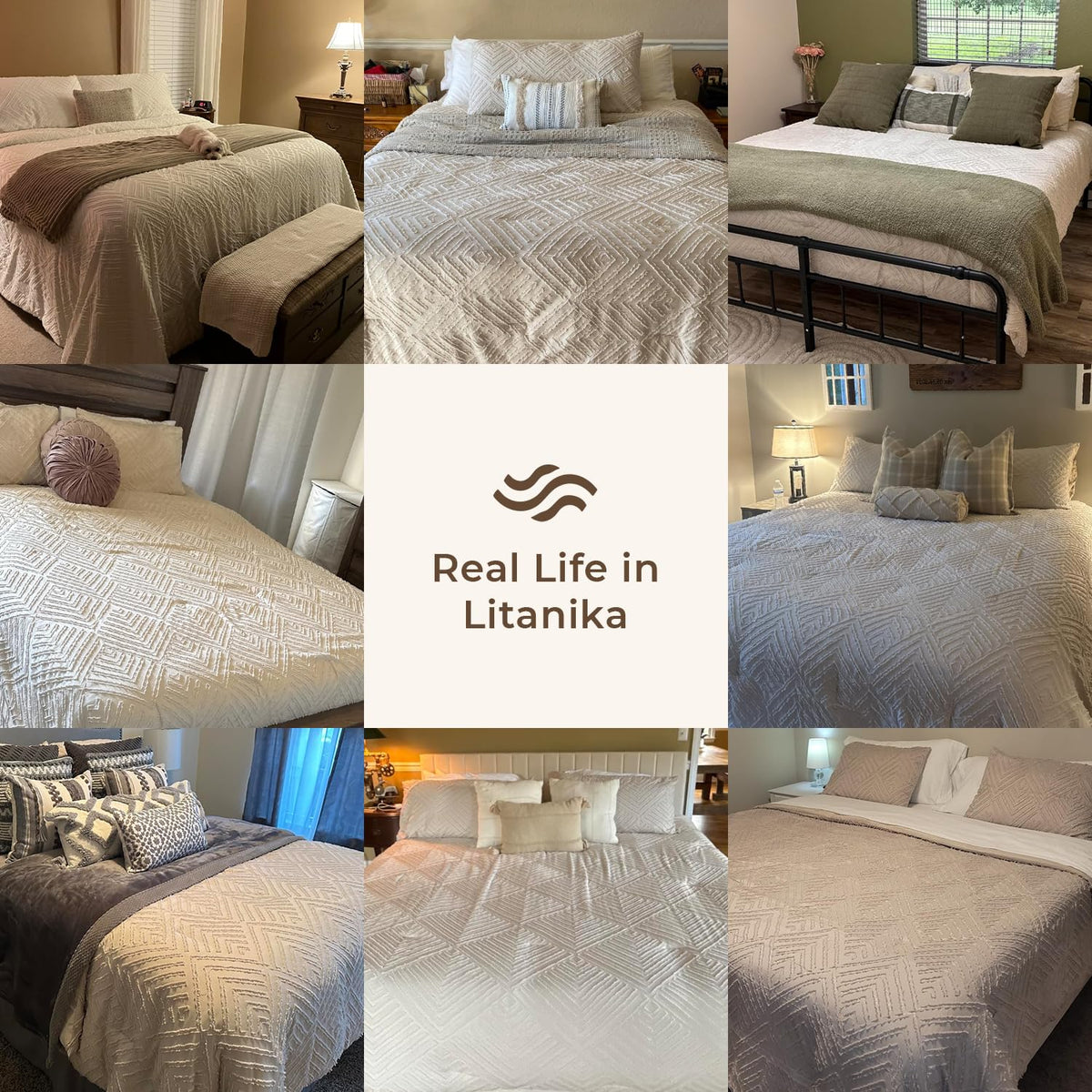 Litanika care-ready: machine wash and tumble dry on low for easy maintenance.