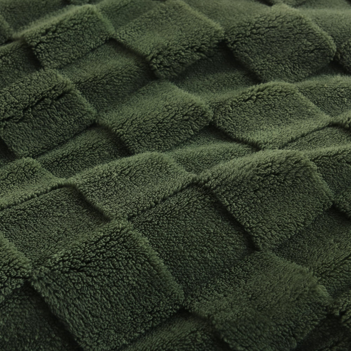 Litanika checkered jacquard pattern adds stylish flair to any bedroom.
