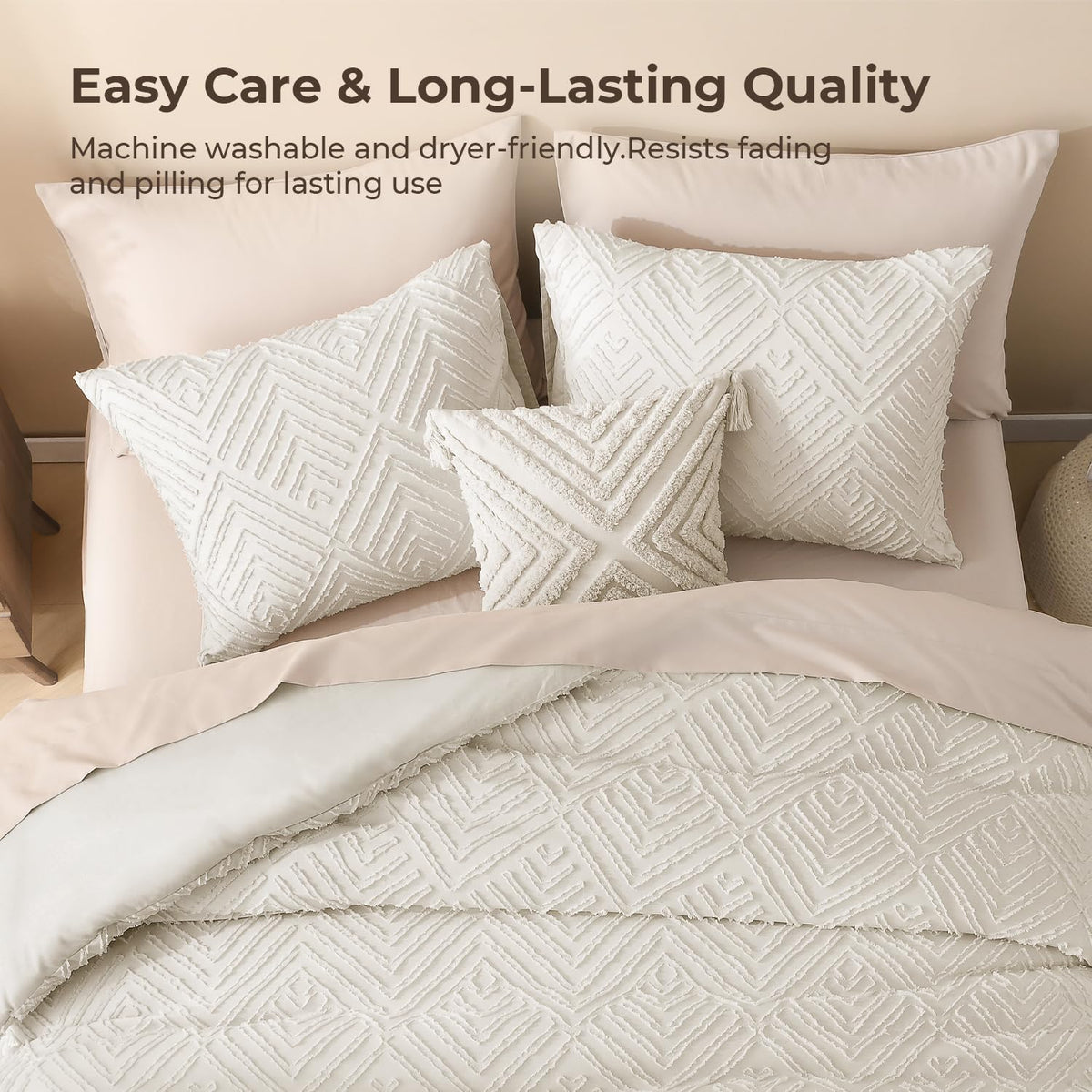 Litanika comforter vacuum-sealed packaging; puff before first use for fluffy warmth.