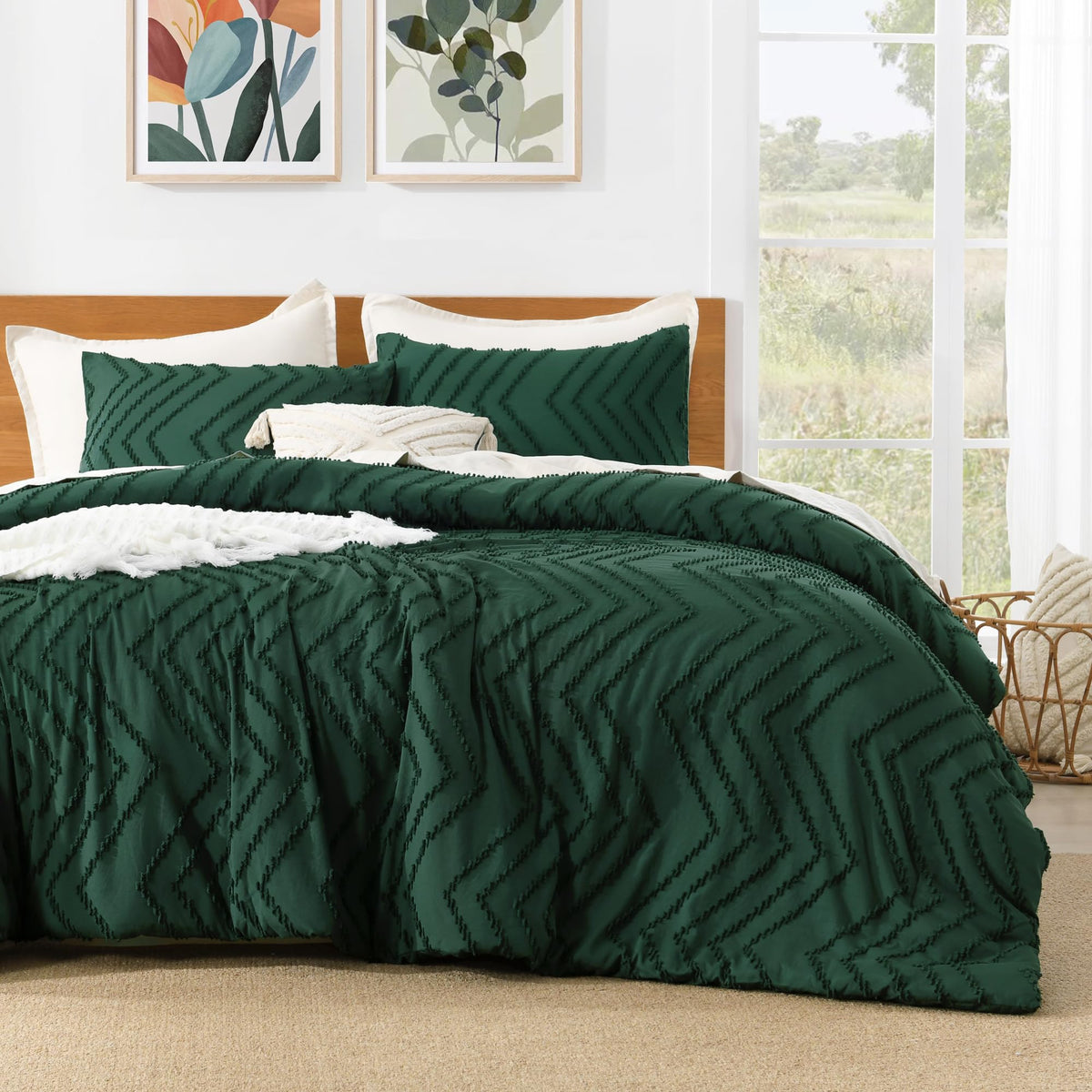 Litanika king size set is machine washable for easy care