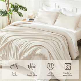Litanika beige pillowcases 20x26 inches ready for a neat bed setup