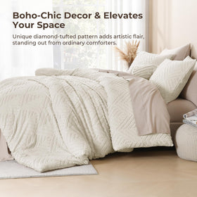 Litanika pillowcases 20x36 create a coordinated look with soft cream color.