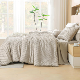 Litanika queen beige pillowcases offer soft, restful comfort for nightly use.