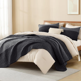 Litanika quilt close-up shows precise stitching for lasting durability