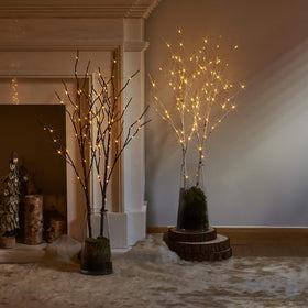 LITBLOOM brown bark texture adds realistic natural look to displays.