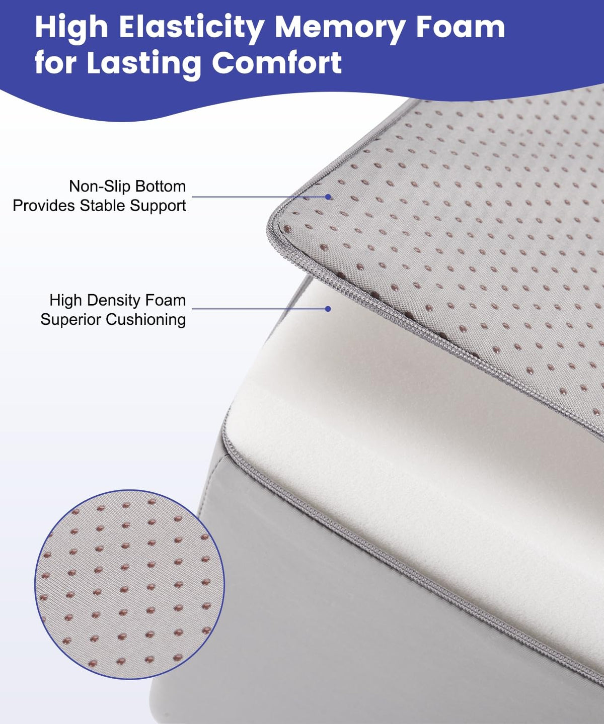 Litluxu leg elevation pillow U-shaped groove keeps leg aligned