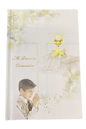 Lito clear rosary beads complement the set for focused recitation and devotion.