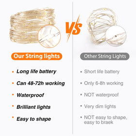 Litogo IP65 waterproof fairy lights designed for outdoor weddings and celebrations