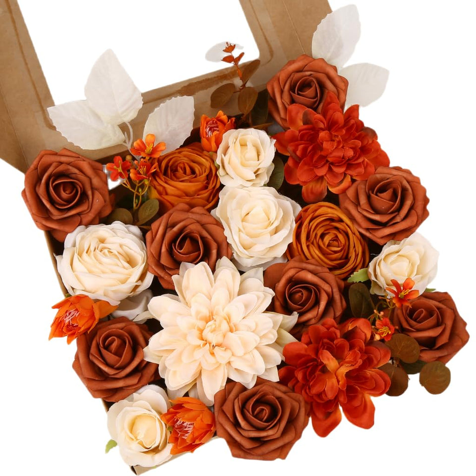 LITOYNAN rose bouquet artificial flowers for long-lasting wedding centerpieces and home decor