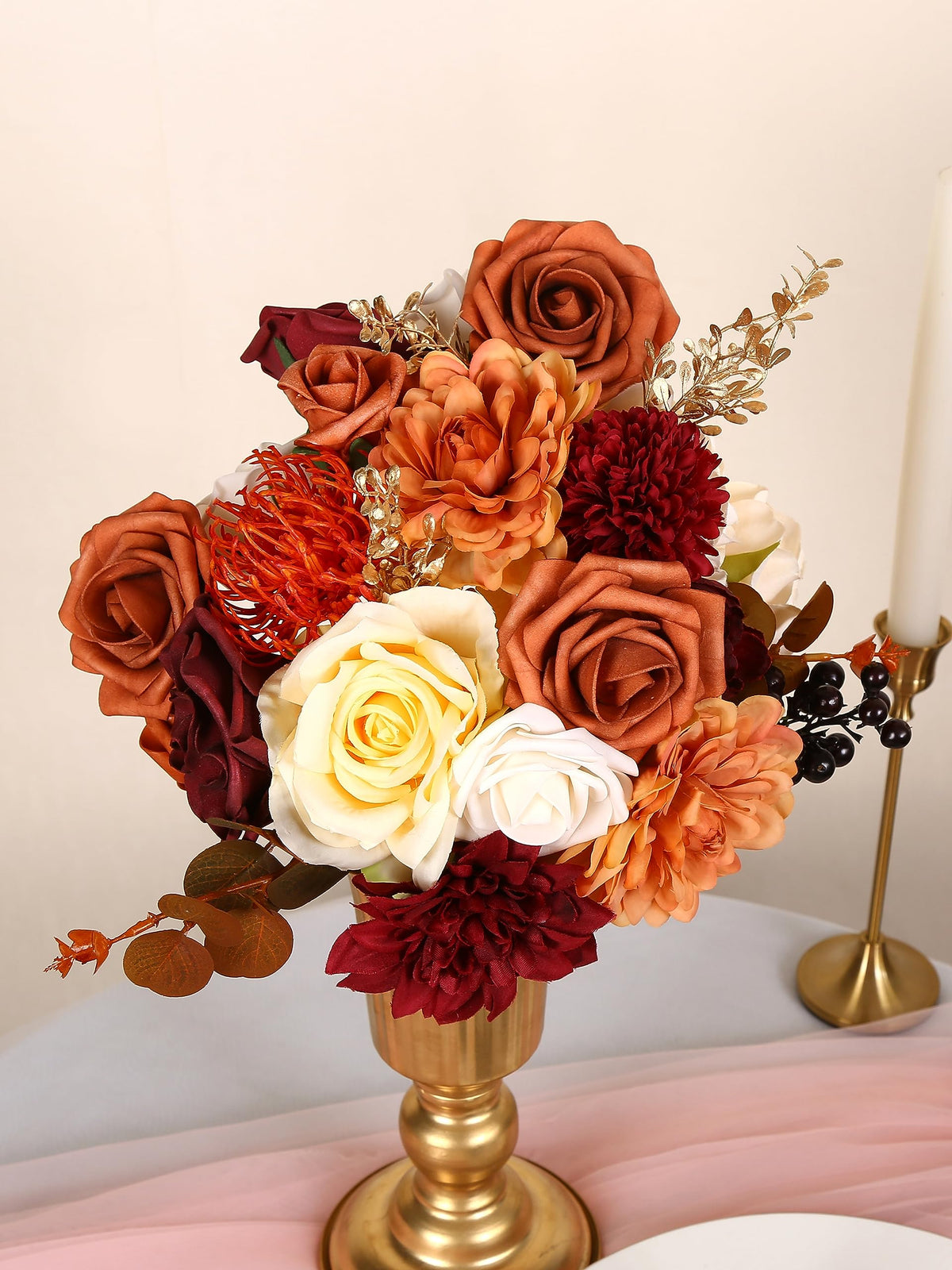 LITOYNAN cake and table decor flowers for party desserts.