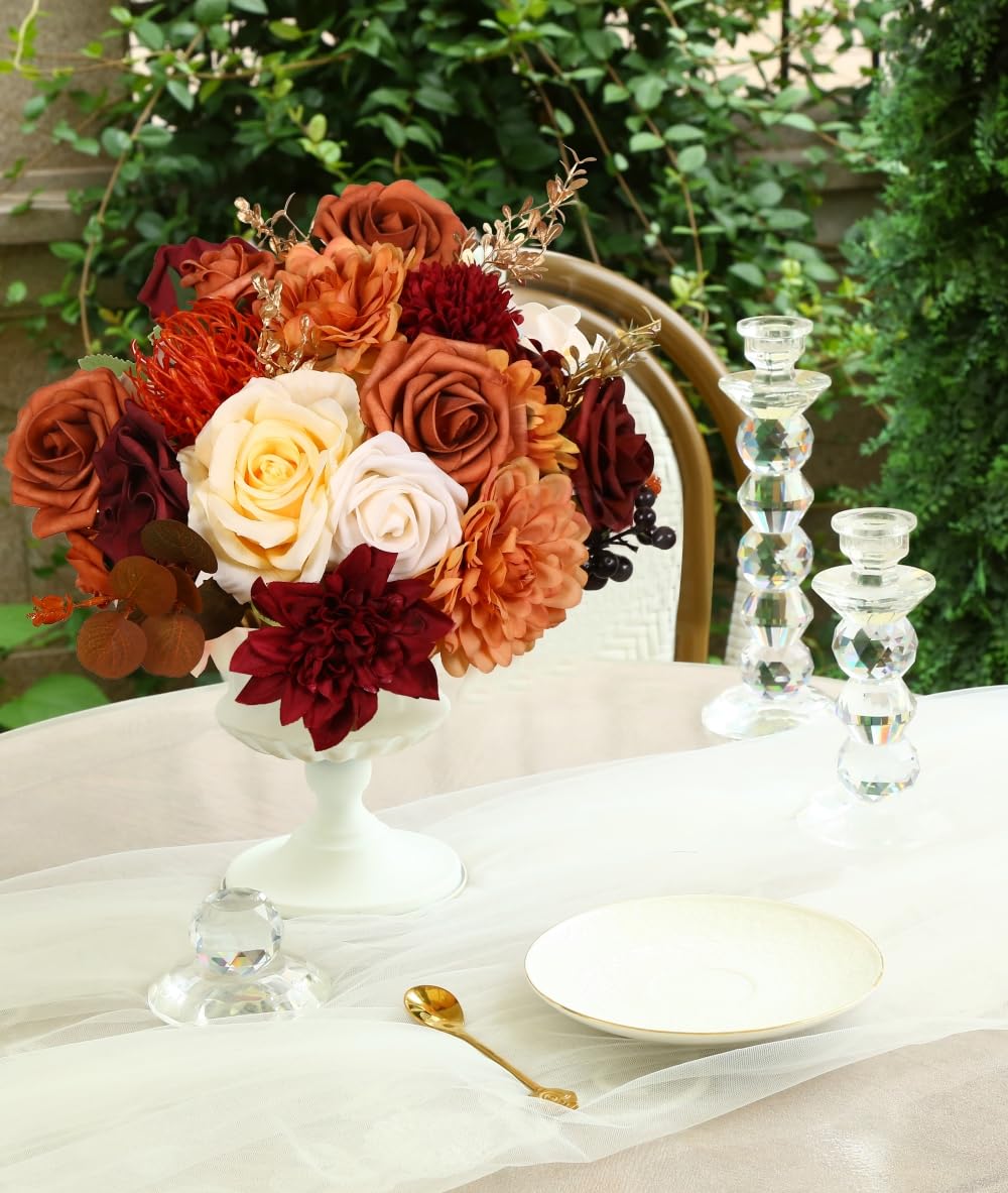 LITOYNAN wedding centerpiece assembly with flexible stems for easy styling.