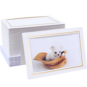 Litpoetic card showing interior 3.5x5.5 inch photo window for loved ones