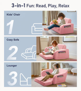 Little Dove 3-in-1 couch lounger mode invites cozy naps and lounging.