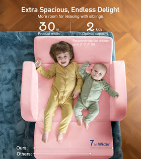 Little Dove 3-in-1 couch sofa mode highlights comfy watching time.