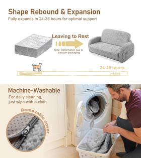 Little Dove machine-washable cover makes cleaning quick and easy