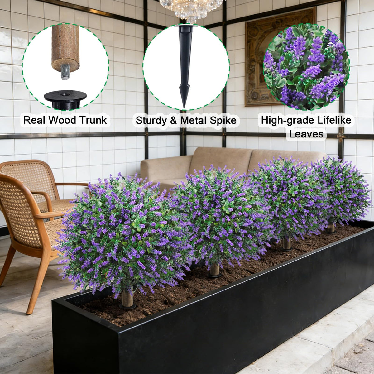 Little Glee two-pack topiaries ideal for balanced indoor or outdoor displays.