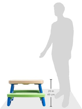Little Tikes Easy Store Jr. Play Table four-seats for shared snacks or crafts.