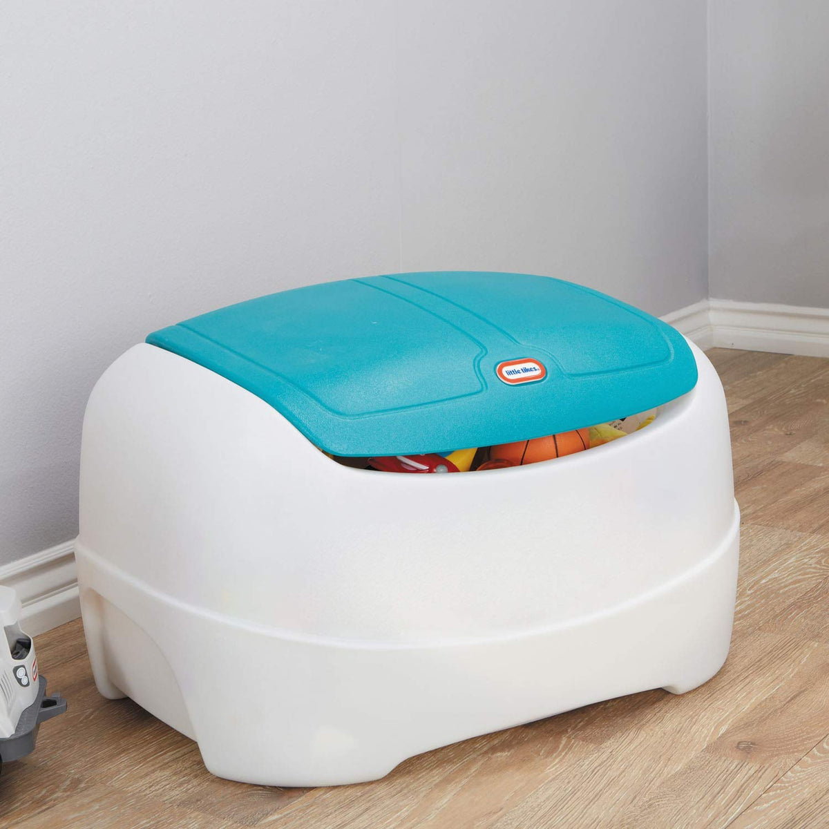 Little Tikes Play N Store interior space with large capacity for toys.