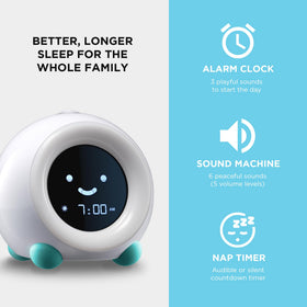 LittleHippo Mella Arctic Blue night light in multiple colors creates soothing ambience.