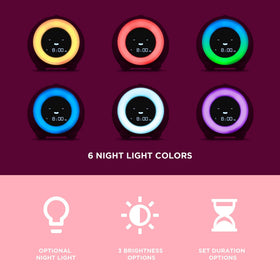 LittleHippo Mella soothing sounds icon demonstrates three options for calmer nights