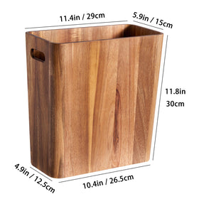 LiTY office-friendly wastebasket with slim footprint for tight corners