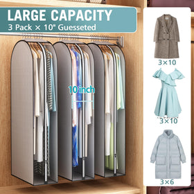 Liuoud 50-inch garment bag ideal for long coats and dresses.