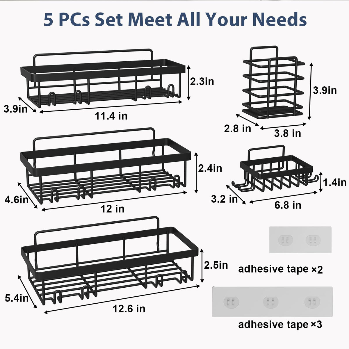 Liuoud strong adhesive supports up to 40 lbs for secure storage.