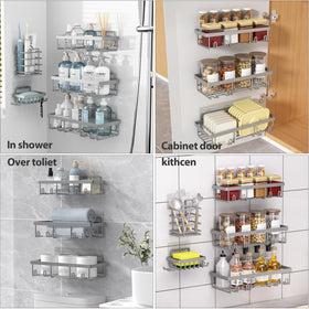 Liuoud versatile storage for bathroom and kitchen organization