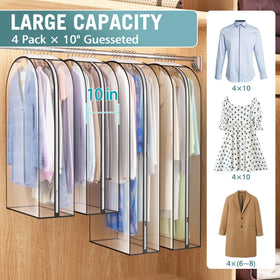 Liuoud 40/50 inch clear bag for long dresses and coats.