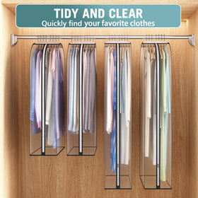 Liuoud clear bag lets you see clothes at a glance.