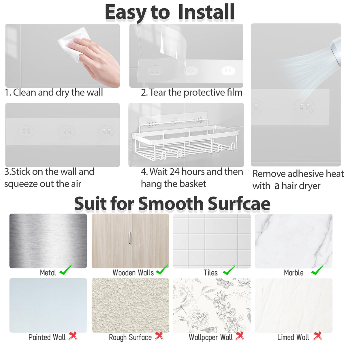Liuoud round-edge design reduces snagging while reaching for items