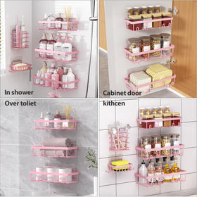 Liuoud shower rack packaging explains the kit contents