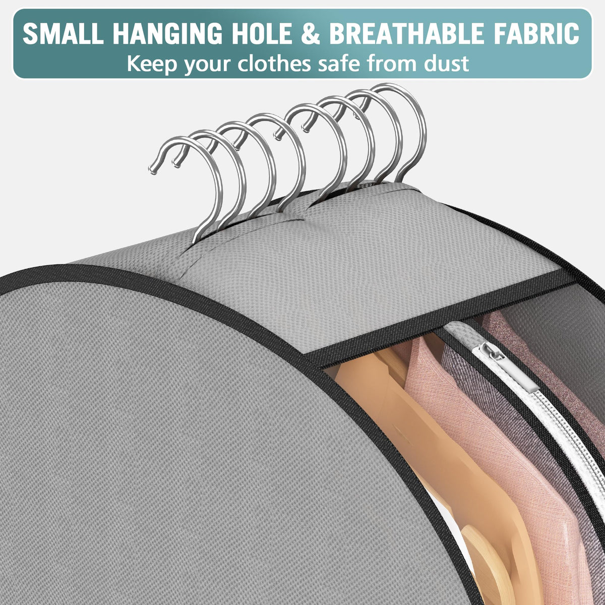 Liuoud smooth side zipper provides easy garment access.