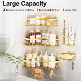 Liuoud stainless steel caddy demonstrates rustproof durability in humid bathrooms