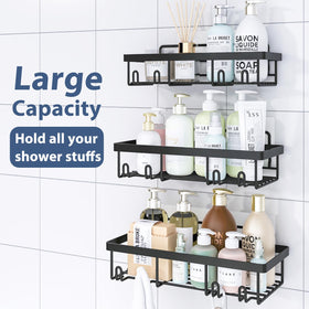 Liuoud stainless steel shelves are durable and rustproof for humid bathrooms.