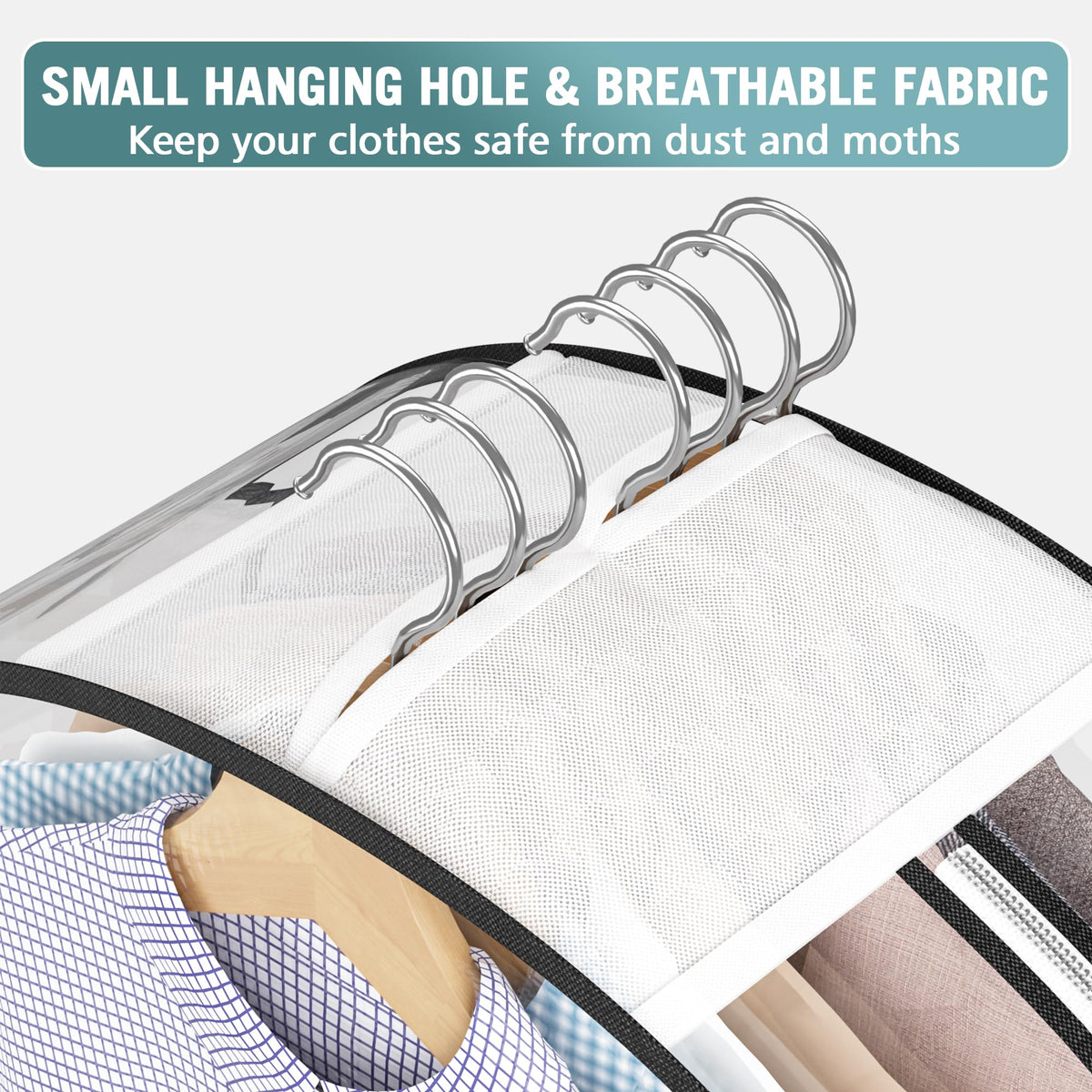 Liuoud top breathable fabric area keeps interior odor-free.