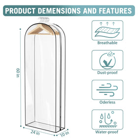 Liuoud breathable top fabric and small hanger holes protect clothes from dust and odors.