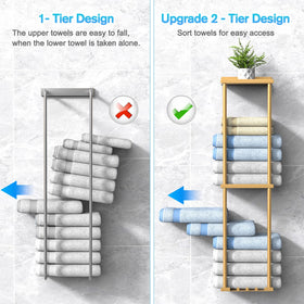 Liuoud towel rack easy installation on wall