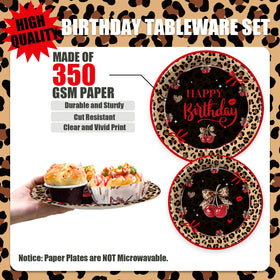 Liushugu leopard-cherry napkins add vibrant color and quick cleanup.