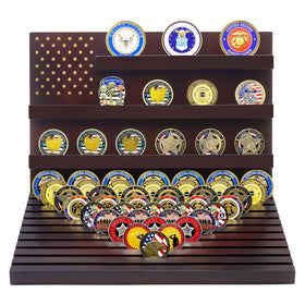 LIUYALO walnut display stand ideal for retirement, promotions, and awards ceremonies.