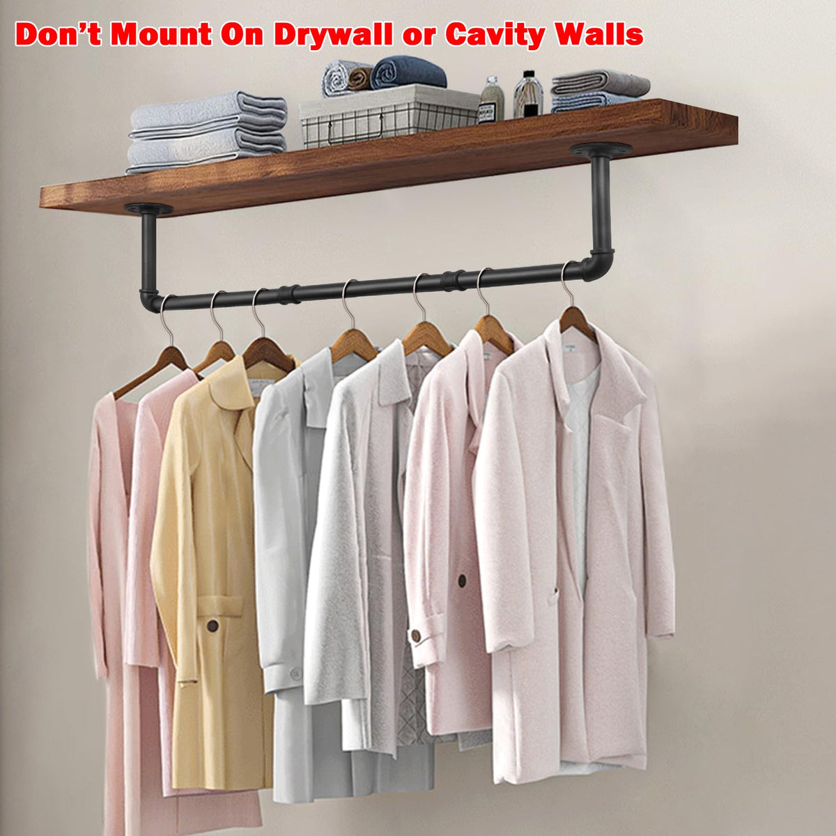 Livabber wall-mounted rack demonstrating space efficiency and easy access