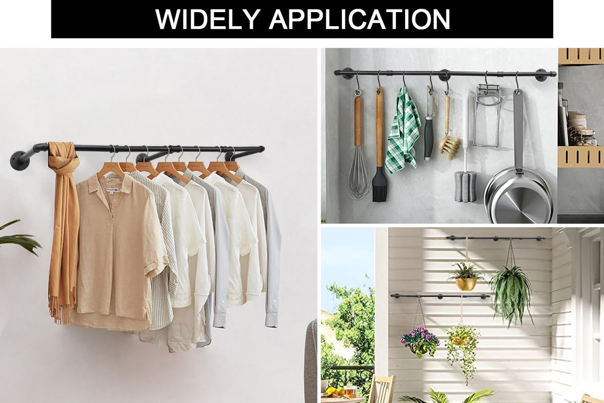 Livabber wall-mounted storage rack creates extra space for bags and accessories.