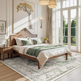 LIVEBOX large 8x10 area rug anchors bedrooms and lounges.